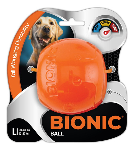 Juguete Pelota Bionic Large Perro Rellenable Caucho K9 