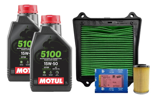 Kit Service Filtros + Motul 5100 Bajaj Dominar 400 - Gaona