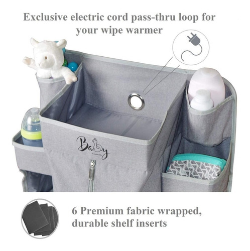 Organizador De Pañales Portátil Para Cuna Corral