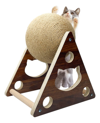 Fhiny Cat Scratcher Toy With Sisal Ball, Cats Scratching Rop