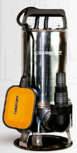 Imagen 2 de 4 de Bomba Sumergible 1 Hp A. Inox. Lusqtoff Agua Sucia