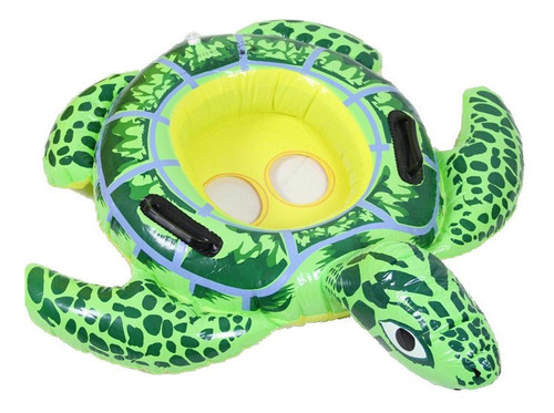 Boia Bebê Assento Tartaruga + Bomba Para Inflaveis Piscina