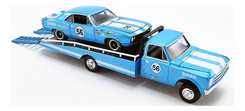 Pack Camion Trailer Y Auto Chevrolet Camaro V2 1:64