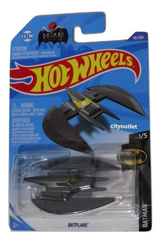 Hot Wheels 2020 Batplane 56/250 Gris Variacion Empaque