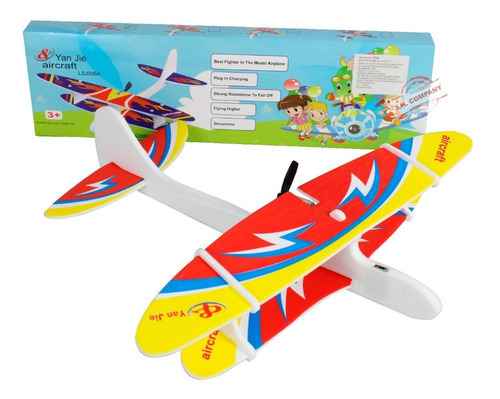 Avion Planeador Juguete Armable Motor Usb Recargable 8008 Color Mod 1 Personaje Avión
