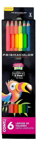 Lápices De Colores Neón Redondos Prismacolor 6 Piezas