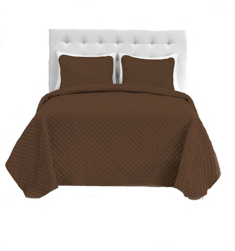 Comforter Café Líneas Beige Microfibra Sencillo