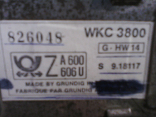 Auto Stereo Grundig Wkc 3800