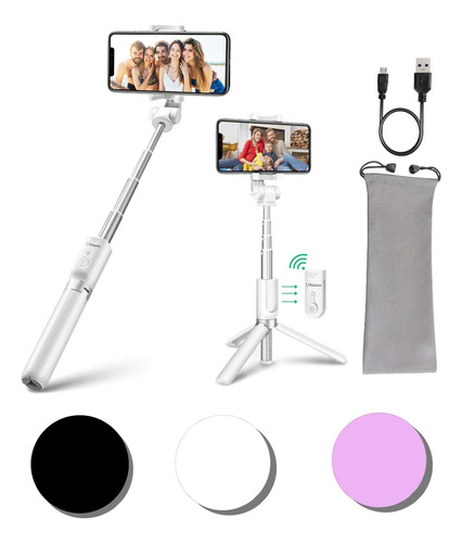 Selfie Stick Bluetooth Pokanic Soporte De Tripode Extensibl