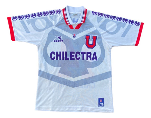 Camiseta De U De Chile, #14 Vh Castañeda, 1996 Recambio.