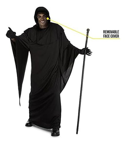 Morph - Disfraz Grim Reaper Hombre Adulto - Disfraz Grim Rea