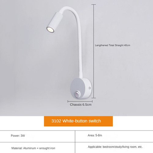 Para Lámpara De Lectura De Pared De 3 W, Lámpara Led