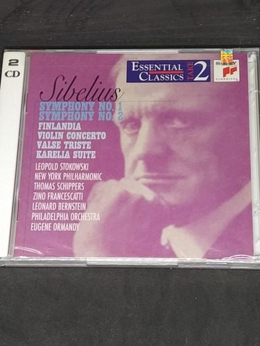 Cd  Sibelius Symphony No 1 Y 2. Bernstein       Supercultura