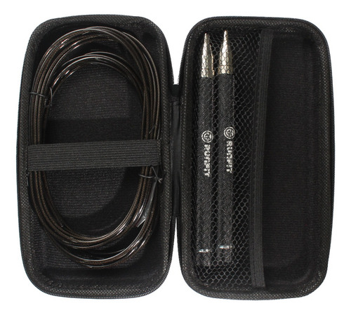 Runfit Cuerda Para Saltar, Crossfit Double Unders + Color Negro