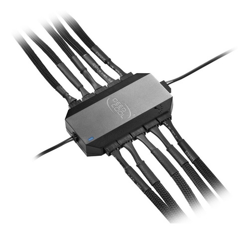 Imagen 2 de 9 de Cooler Hub Deepcool Hasta 10 Cooler 3 - 4 Pines Power Sata