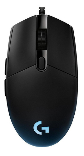 Imagen 1 de 6 de Mouse gamer de juego Logitech Pro Series G Pro Hero negro