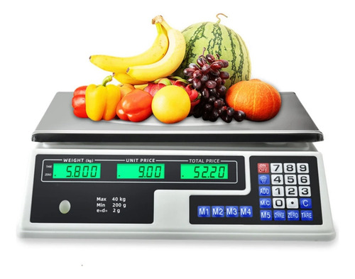 Pesa Digital 40 Kilos Recargable Negocio Balanza Digital