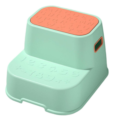 Taburete Doble Para Niños Pequeños, Taburete Verde