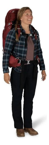 Mochila Osprey Aura Ag 65l Dama - Color Berry Sorbet Red Diseño De La Tela M/l