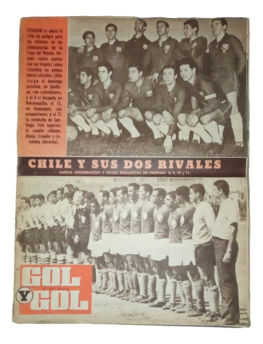 Revista Gol Gol// 2 Ediciones// Chile Mundial 1966