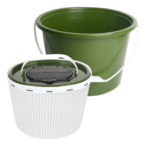 Cubo De Pesca De Hielo Cubo De Pescado Vivo Barril Ronda 10l