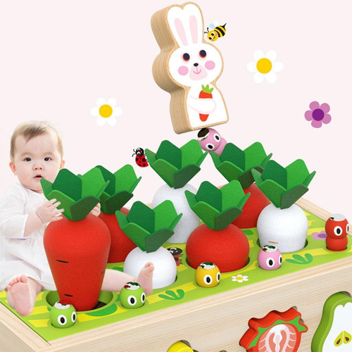 Juguetes De Madera Farm Orchard Block Toy Set Diy Stem Fruit