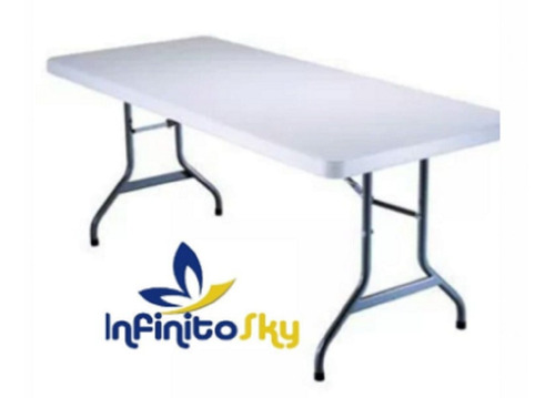 Mesa Plegable Portatil Alta Calidad Para Banquetes 180x74x75