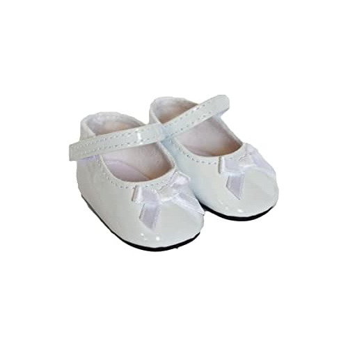 White Bow Mary Janes Se Adapta American Girl Dolls De 1...