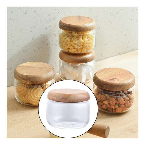 A Um Mini Recipiente De Frascos De Vidro Com Tampas De