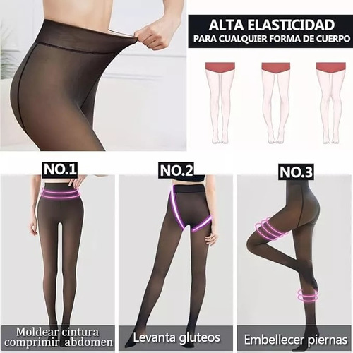 Medias Termicas Malla Afelpada