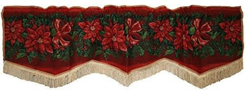 Dia Festivo De Navidad Poinsettia Diseno 60 X 15 Ventana C