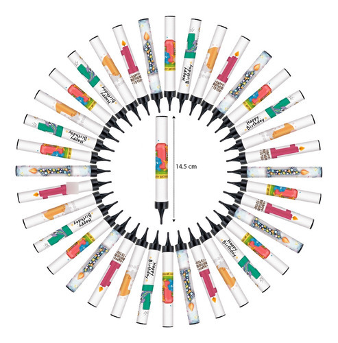 100 Pzas Vela Mágica De 14.5cm Números Chispa Fría