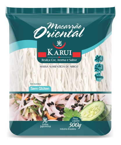 Macarrao De Arroz Oriental Sem Gluten Original 500g Karui