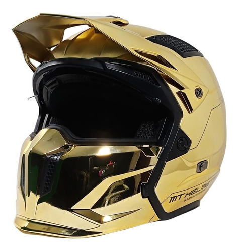 Casco Modular Street Fighter Gold Mt En Aolmoto