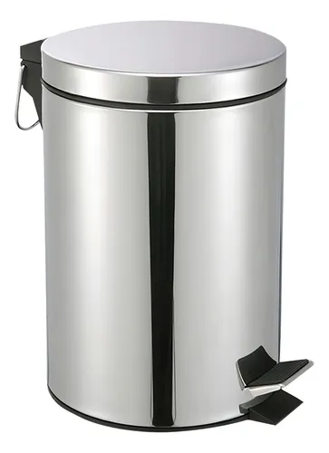 Vittak Lixeira Inox C/ Pedal E Balde Cesto Lixo Removível 12l Banheiro Cozinha Cor Cinza Menor preço em Vittak Lixeira Inox C/ Pedal E Balde Cesto Lixo Removível 12l Banheiro Cozinha Cor Cinza