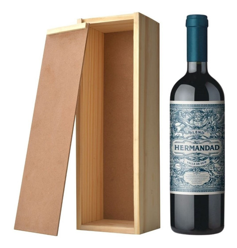 Vino Los Haroldos Hermandad Blend En Caja De Madera