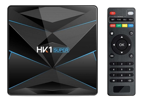 Smart Tv Box Android 9 Wifi 4k 4gb 32gb Hk1 Super Backup