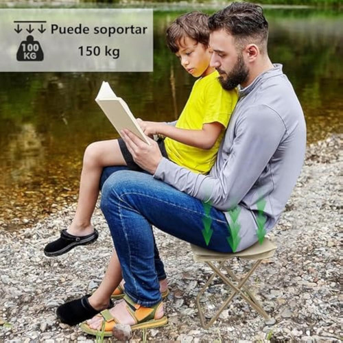 J Taburete Plegable Portátil Estilo Extralargo,cremallera