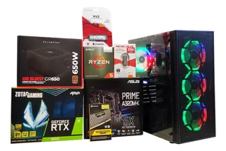 Pc Gamer Rgb Ryzen 5600g 32gb Ram 1tb Ssd Rtx 3050 8gb Wifi