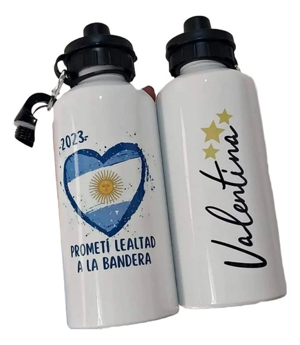 Botella Aluminio Personalizada Jura A La Bandera 