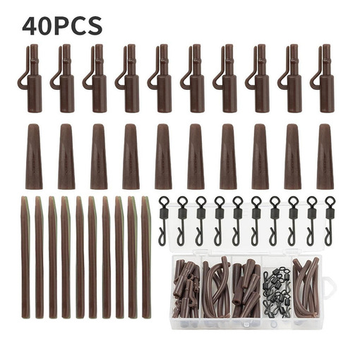 Kit De Aparejos Para Terminales De Pesca De Carpas, 40 Pieza