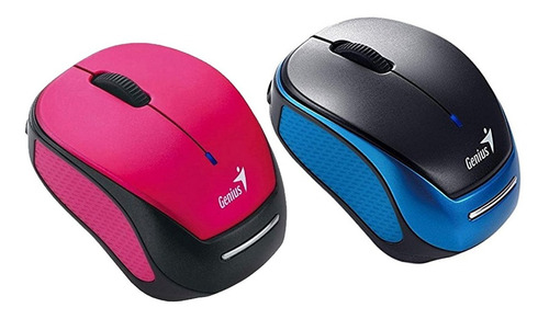 Mouse Recargable Genius Inalambrico 9000r Rosado/azul