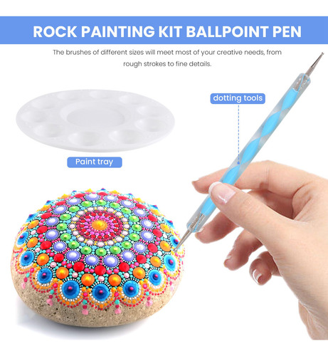 Plantillas Con Diseño De Mandala, Kit De Pintura, Punteado C