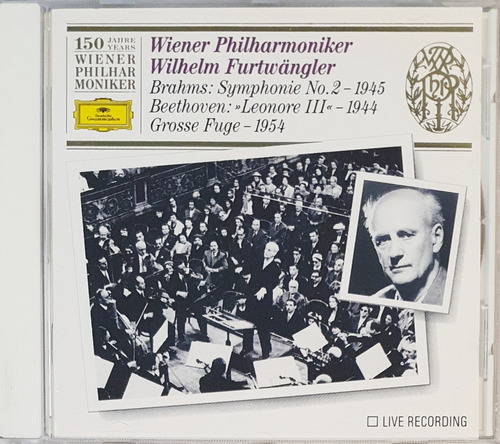 Cd Brahms Symphonie 2 Beethoven Leonore Furtwangler Berliner