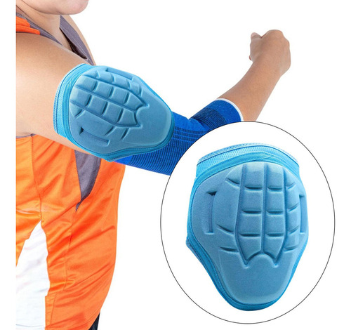 1 Protector De Codo De Bateadores De Azul Claro Adulto