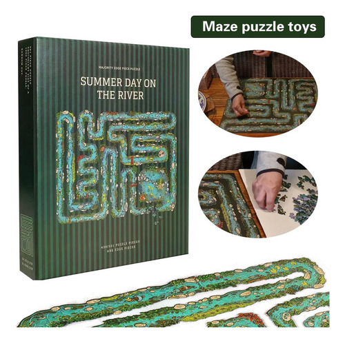 Juego De Rompecabezas Summer Day On The River Maze Puzzle To