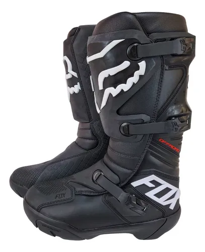 Botas Fox Comp X Negras Para Motocross Enduro Offroad