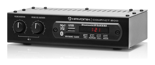 Amplificador 20w Com Bluetooth Compact 200 Preto - Hayonik