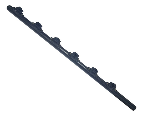 Tubo De Cerco De Paso 6 Hilos Negro Metalnet