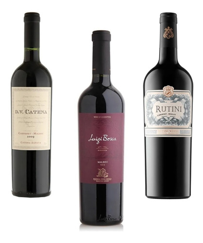 Combo Luigi Bosca Malbec / Rutini Cab Mal / Dv Catena Cab Ma